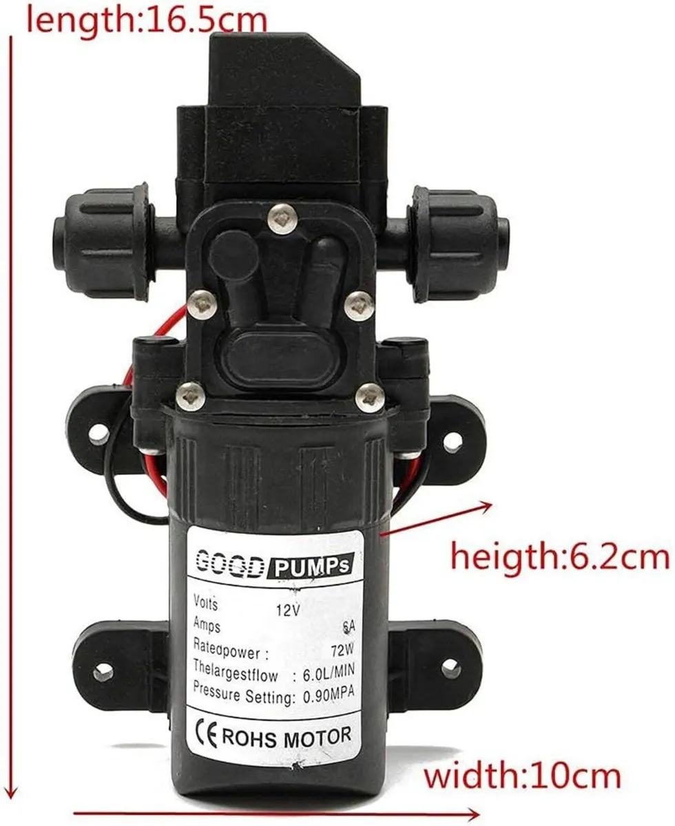 12V Water Pressure Pump for Car Washing - Image 2