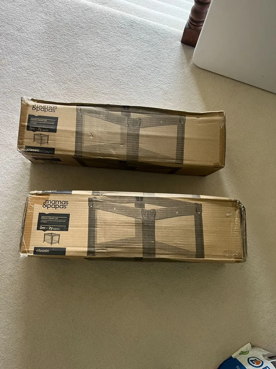 mamas and papas travel cots - Image 1