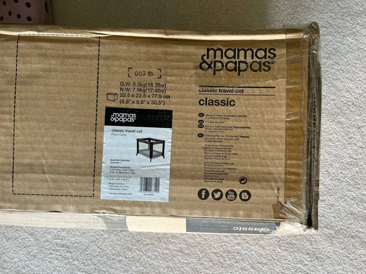 mamas and papas travel cots - Image 3