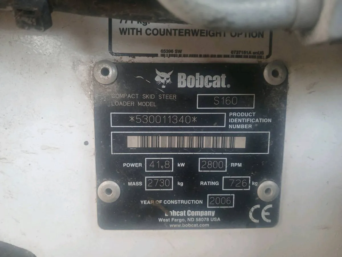 Bobcat S160 skid steer - Image 4