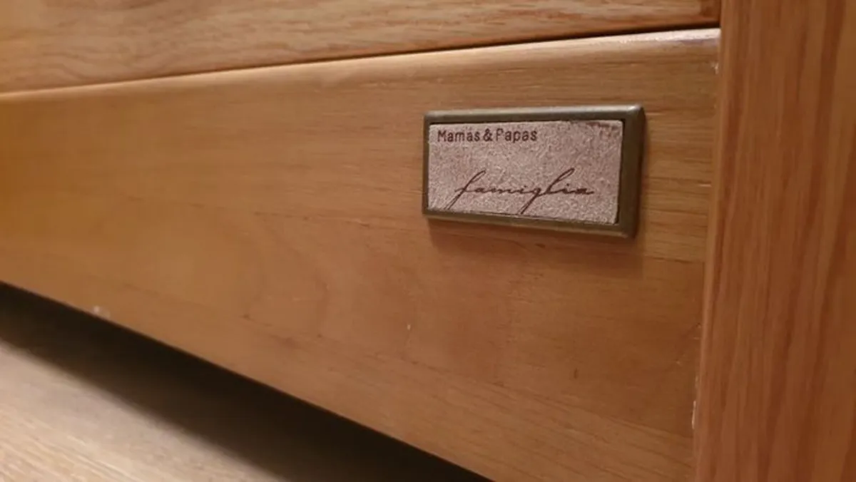 Mamas and Papas Ocean Cotbed + Chest of Drawers - Image 3
