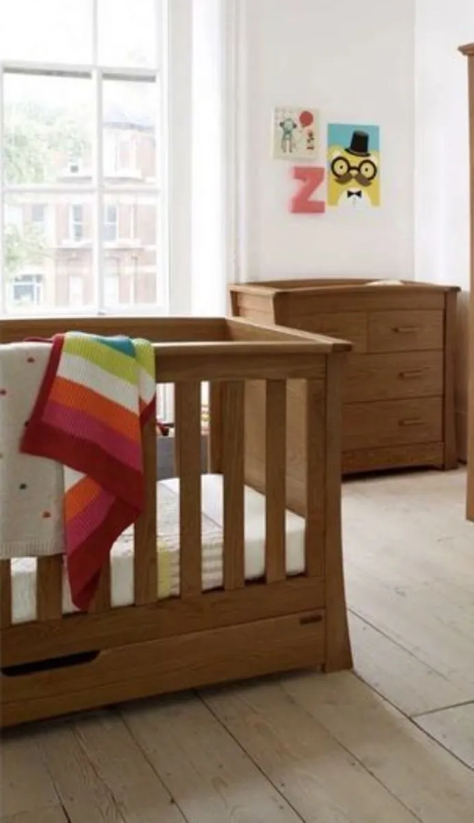 Mamas and Papas Ocean Cotbed + Chest of Drawers - Image 1