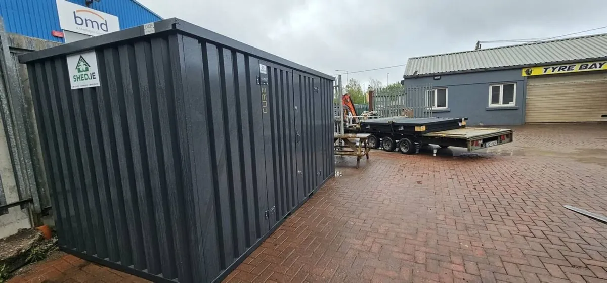 CUBE Heavy Duty Steel Shed 2m×4m (6.6ft × 13.1ft) - Image 1