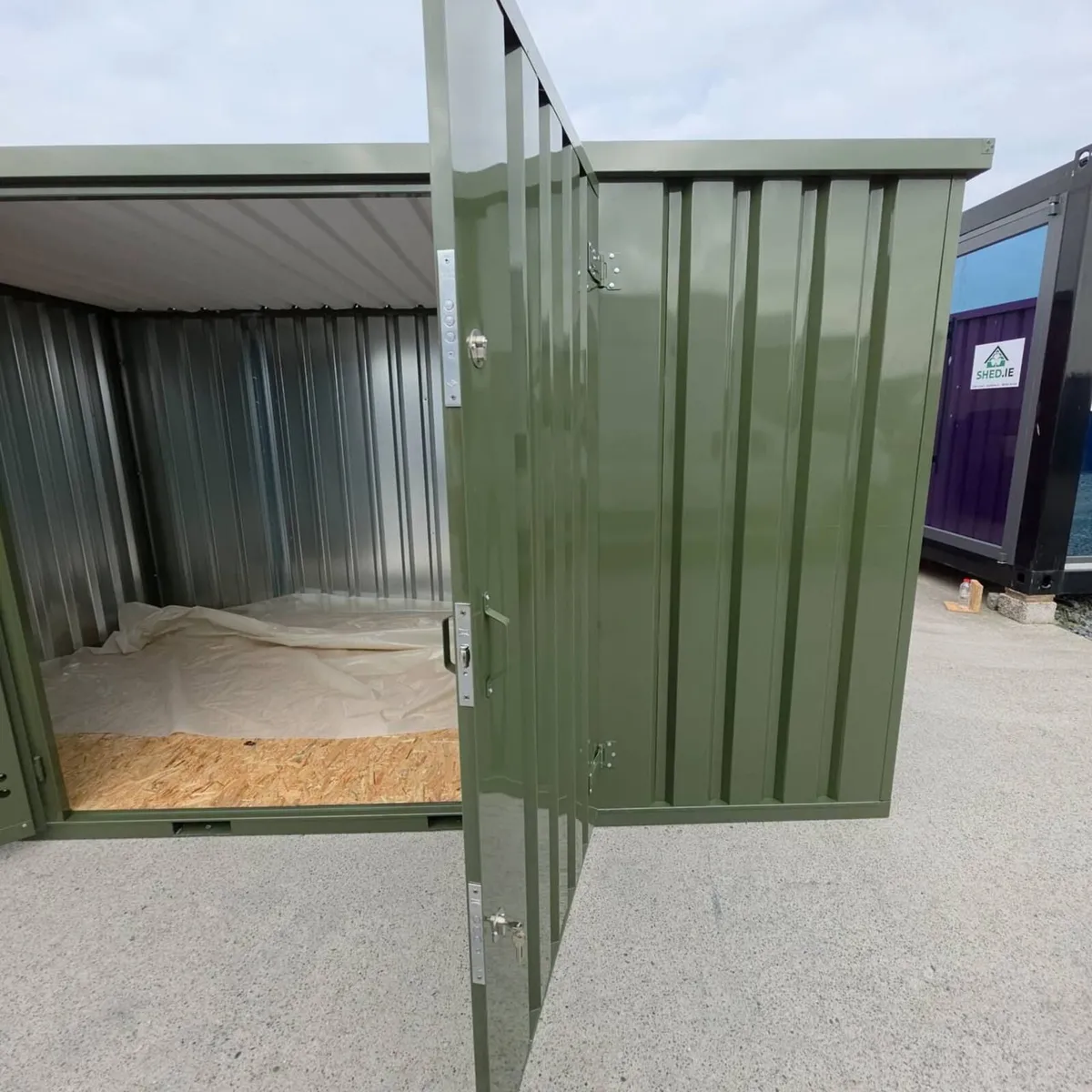 CUBE Heavy Duty Steel Shed 2m×4m (6.6ft × 13.1ft) - Image 2