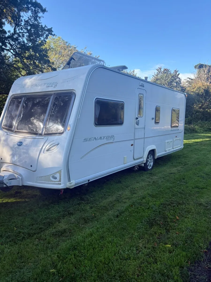 2011 Bailey 4/5 berth fixed bed & moter mover - Image 1