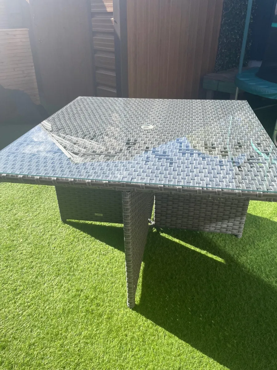 Ratten Garden Table Cube - Image 2