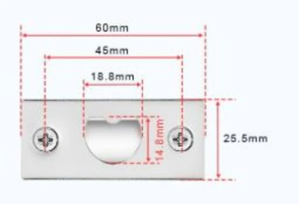 Adjustable Mortice Latch (45mm/57mm) - Image 2