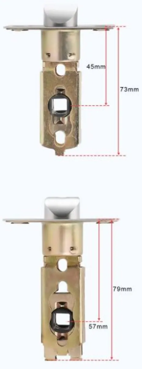 Adjustable Mortice Latch (45mm/57mm) - Image 3