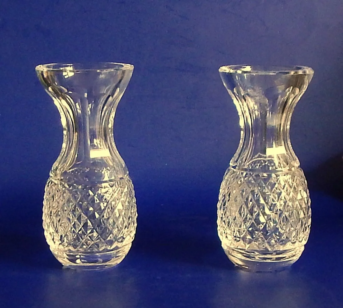Pair of Small Vintage Waterford Crystal Bud Vases - Image 1