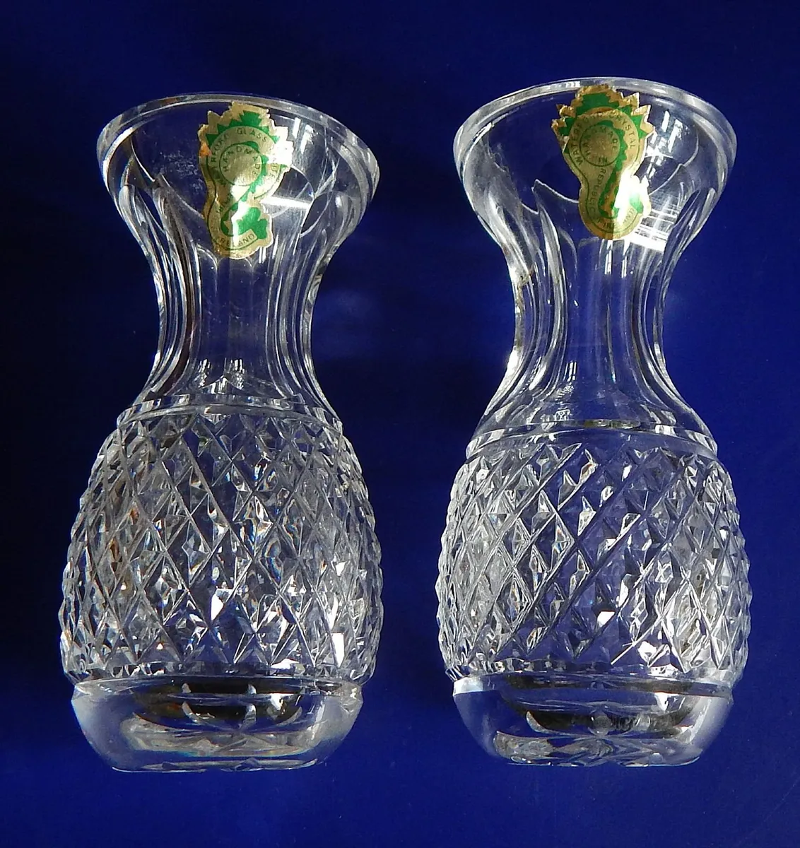 Pair of Small Vintage Waterford Crystal Bud Vases - Image 2