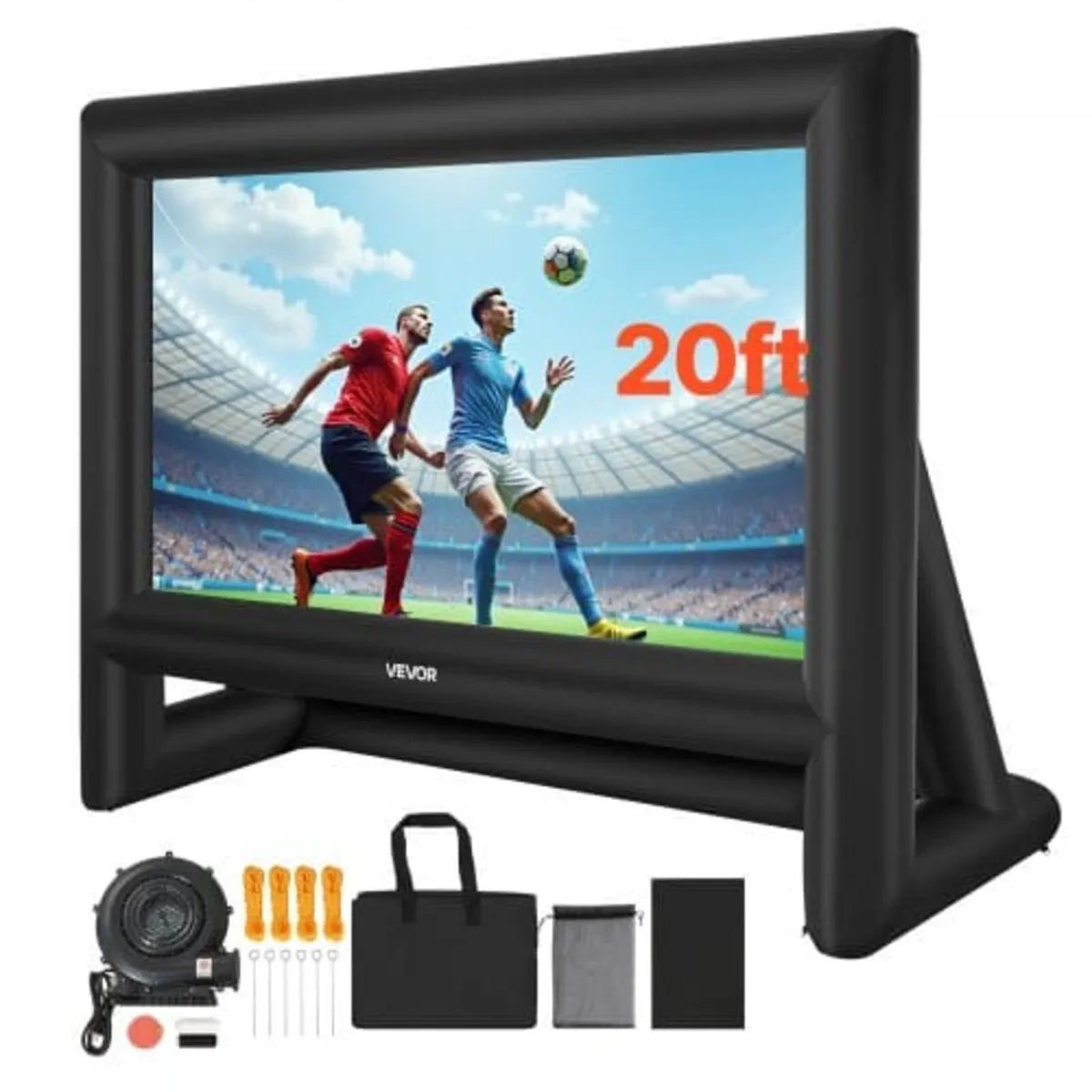 20 ft Inflatable Movie Screen, 600D Washable Infla - Image 1