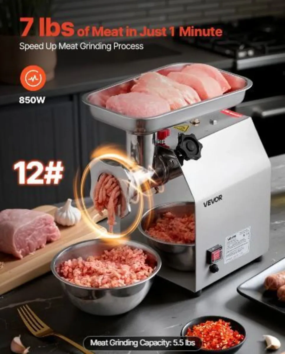 Commercial Electric Meat Grinder - Image 1