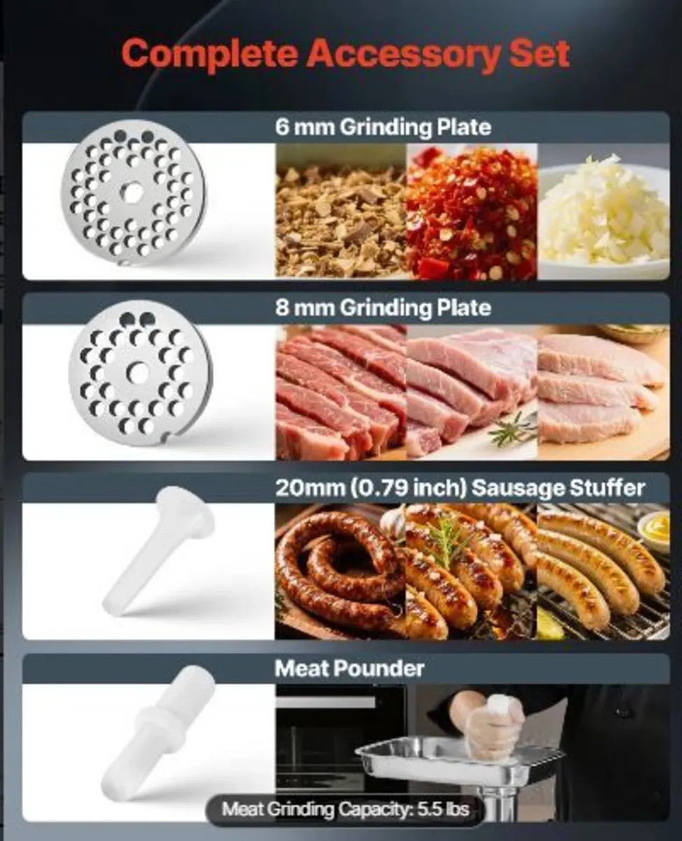 Commercial Electric Meat Grinder - Image 2