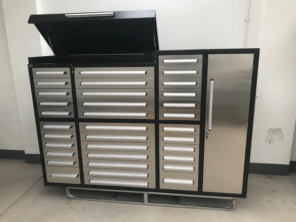 New 7ft Garage Storage Cabinet **Online Auction** - Image 3