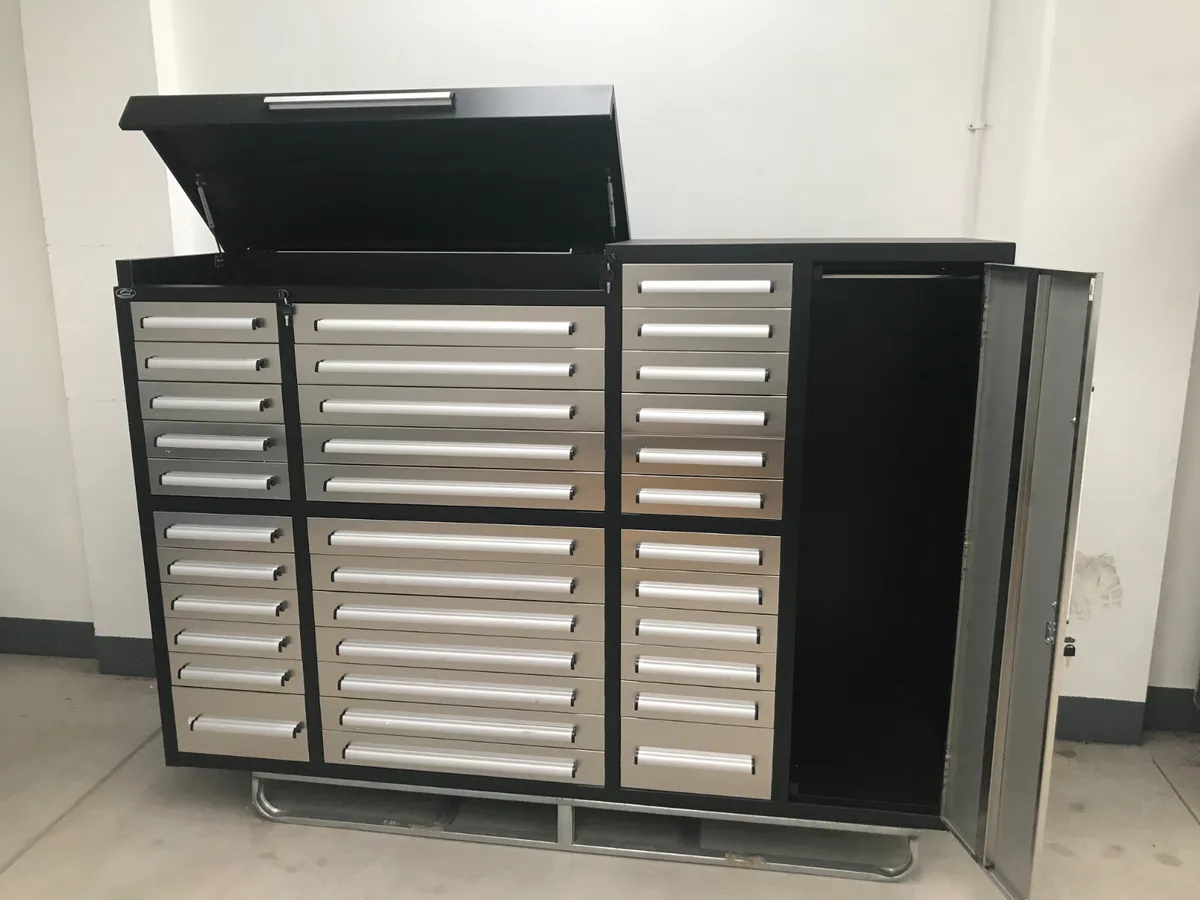 New 7ft Garage Storage Cabinet **Online Auction** - Image 4
