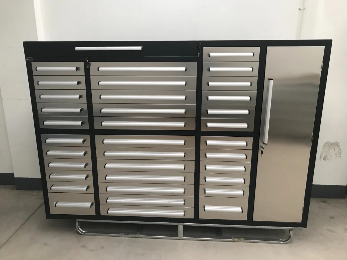 New 7ft Garage Storage Cabinet **Online Auction** - Image 1