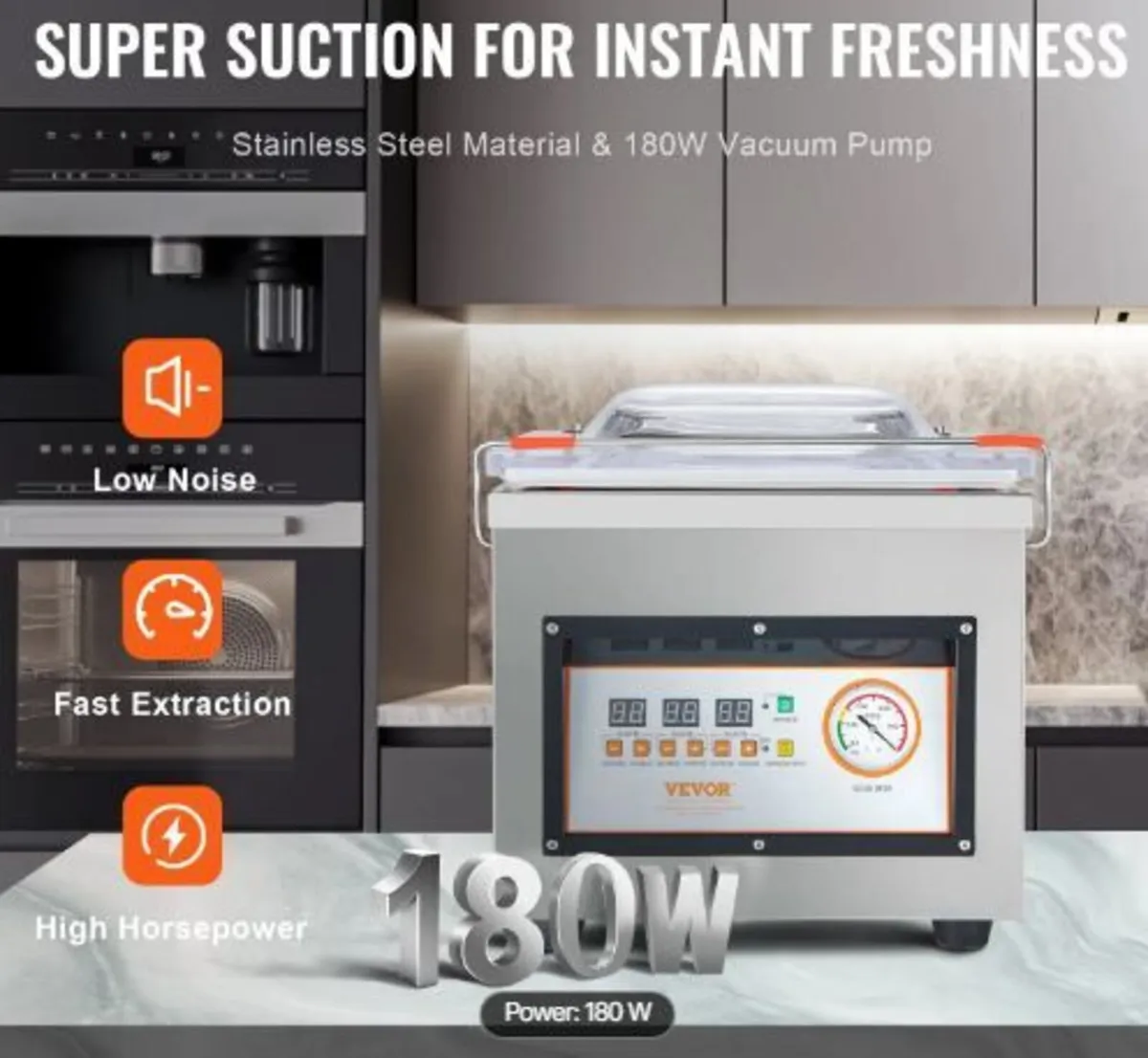 Chamber Vacuum Sealer, 320W Sealing - Image 4