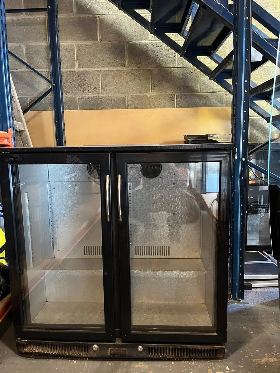 Commercial glass door fridge