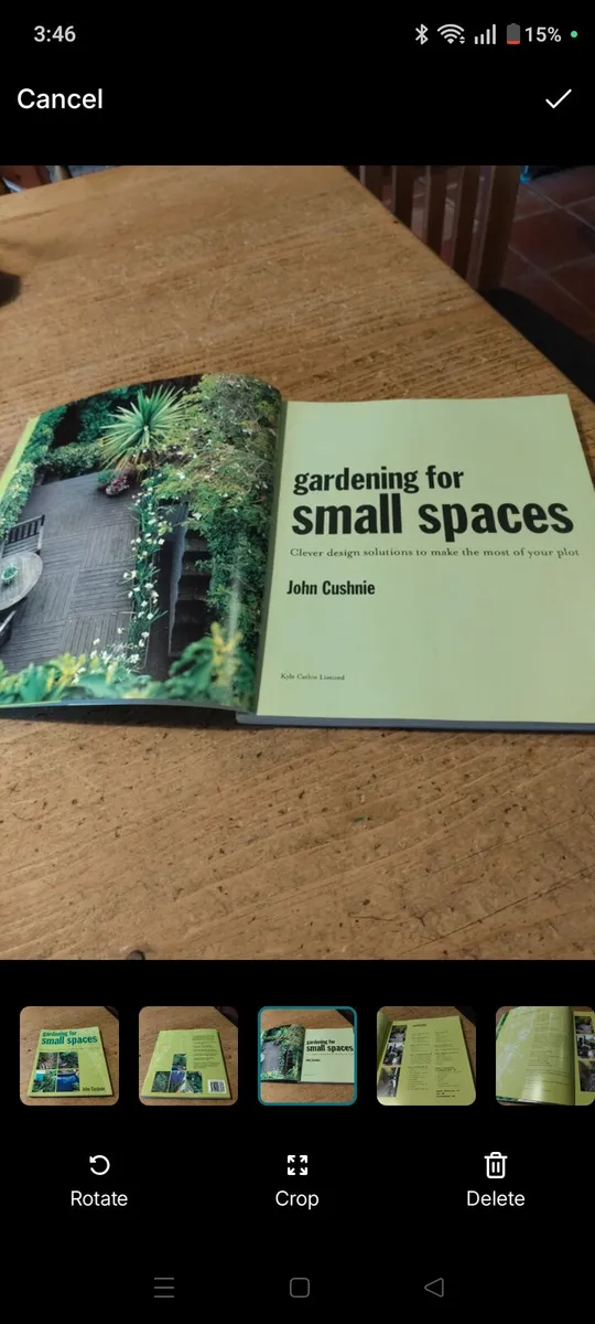 paperback edition of Gardening for Small Spaces by - Image 2