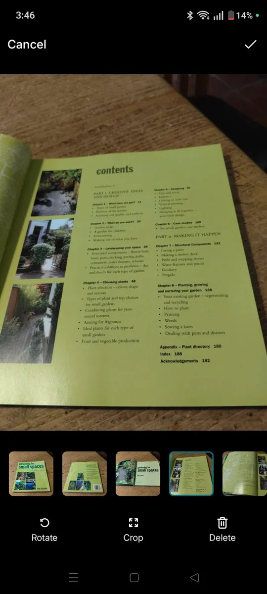 paperback edition of Gardening for Small Spaces by - Image 4