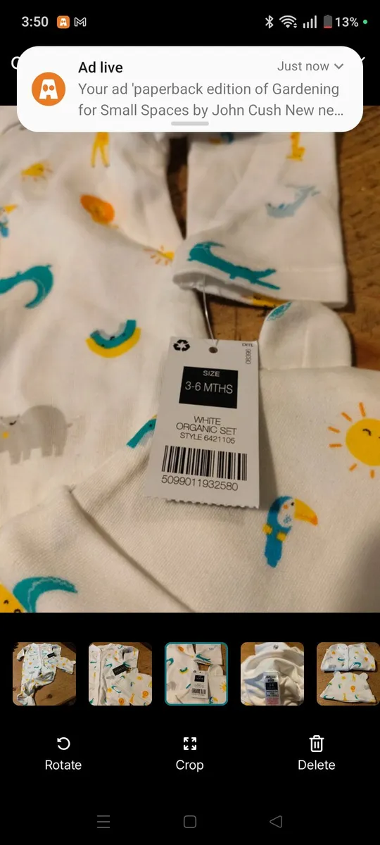Dunnes Stores baby sleepsuit features an all-over - Image 3
