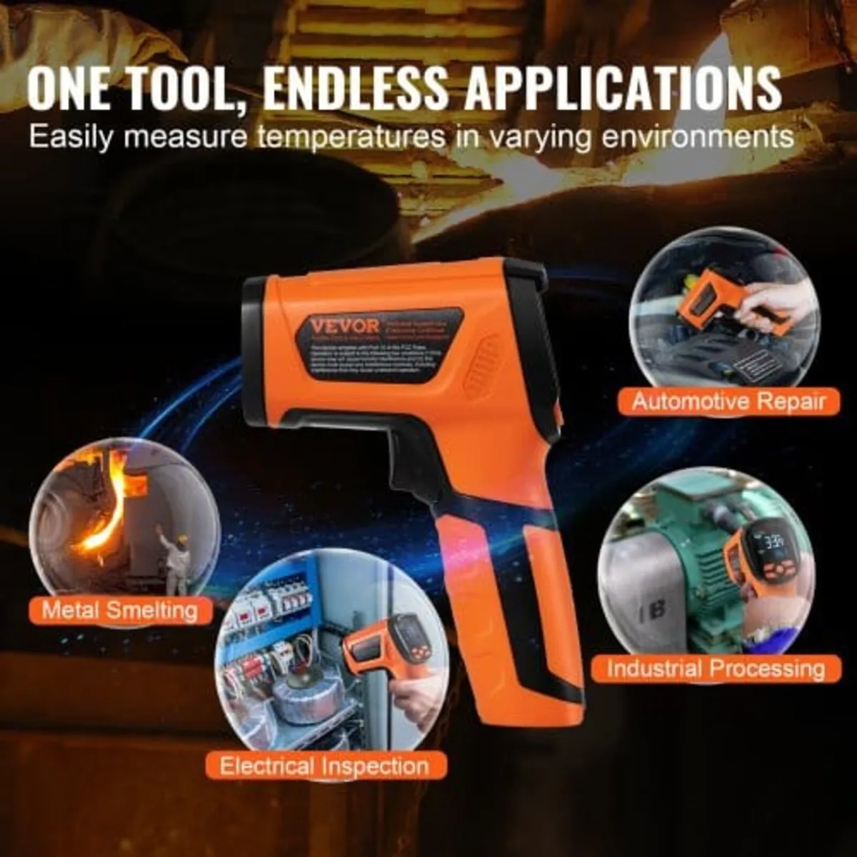 Infrared Thermometer, -40~2732°F Dual Laser Temper - Image 4