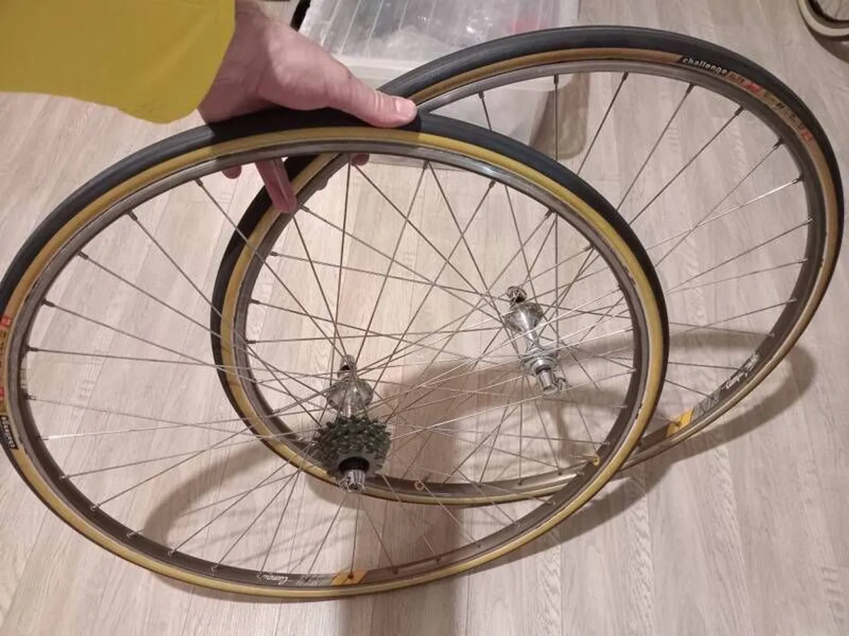 7 speed 80s tubular wheelset rim brake - Image 1