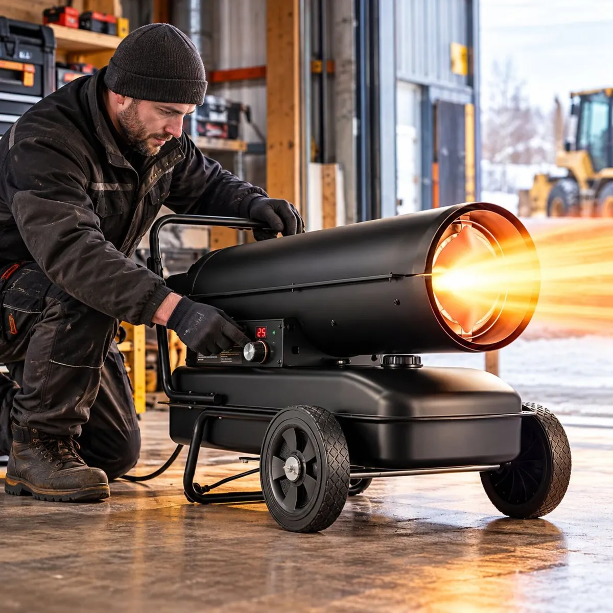 100,000 BTU Diesel & Kerosene Forced Air Heater 38 - Image 3