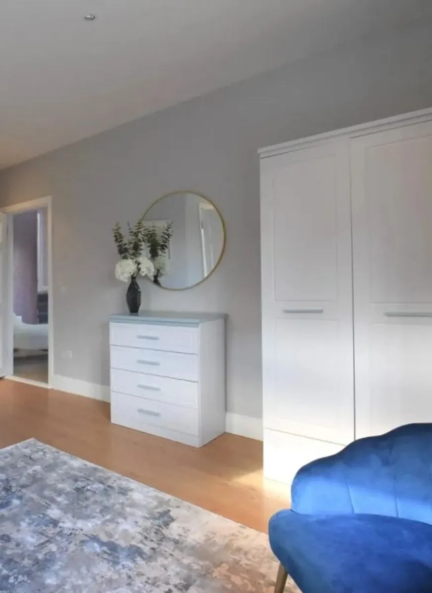 Wardrobe, Chest of Drawers, 2 bedside table Set - Image 1
