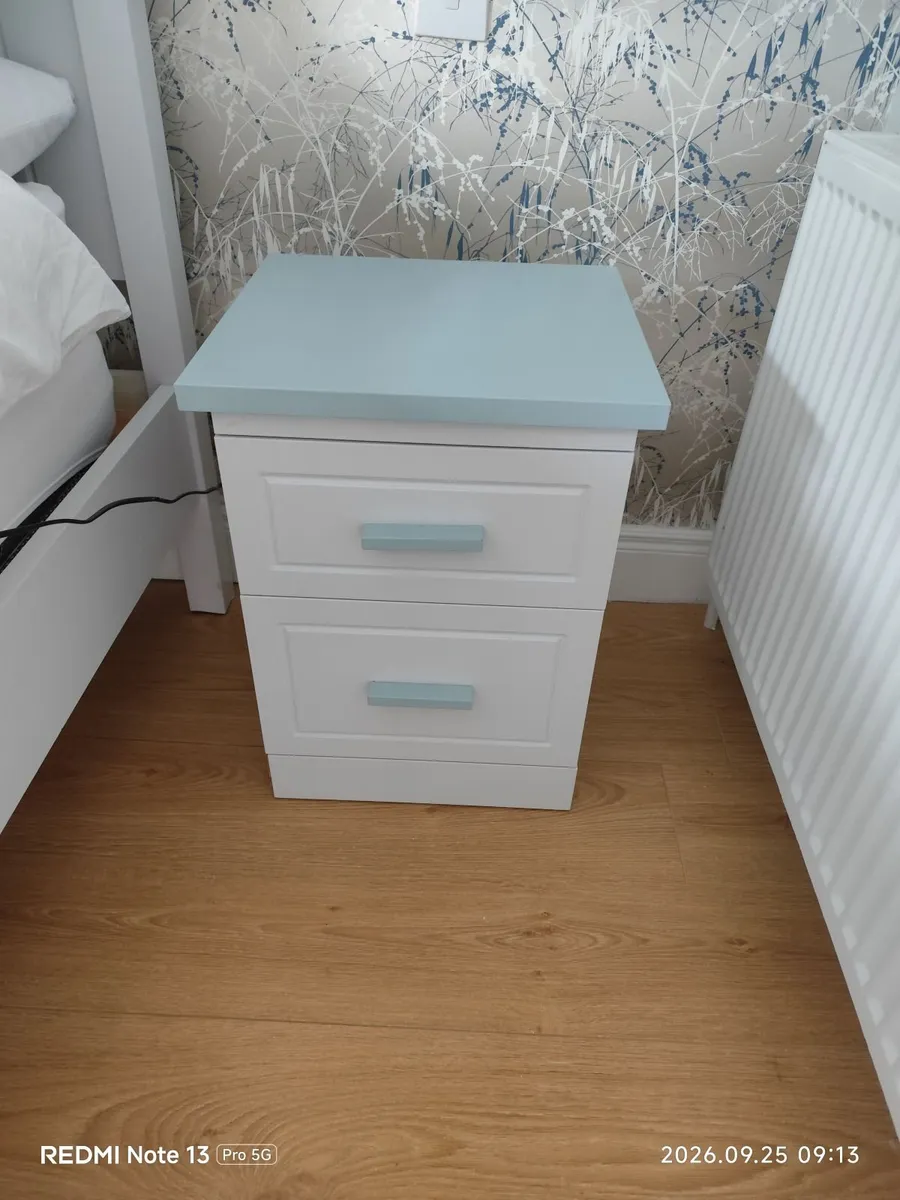 Wardrobe, Chest of Drawers, 2 bedside table Set - Image 3