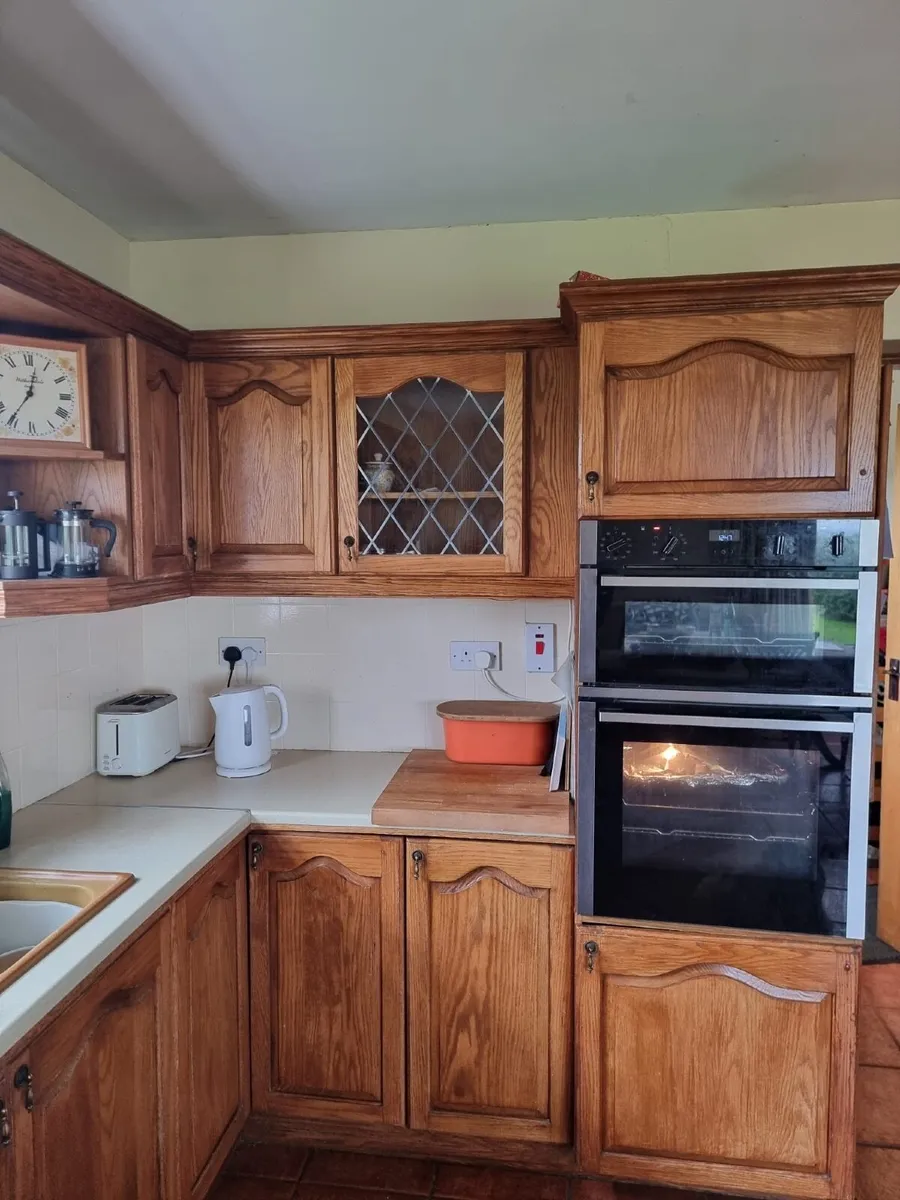Solid Oak Kitchen Units - Image 3