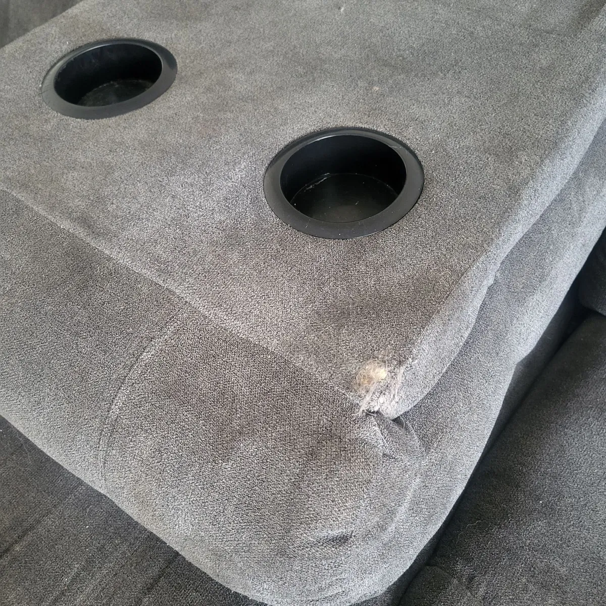 Recliner 3 & 2 seater couches - dark grey - Image 4
