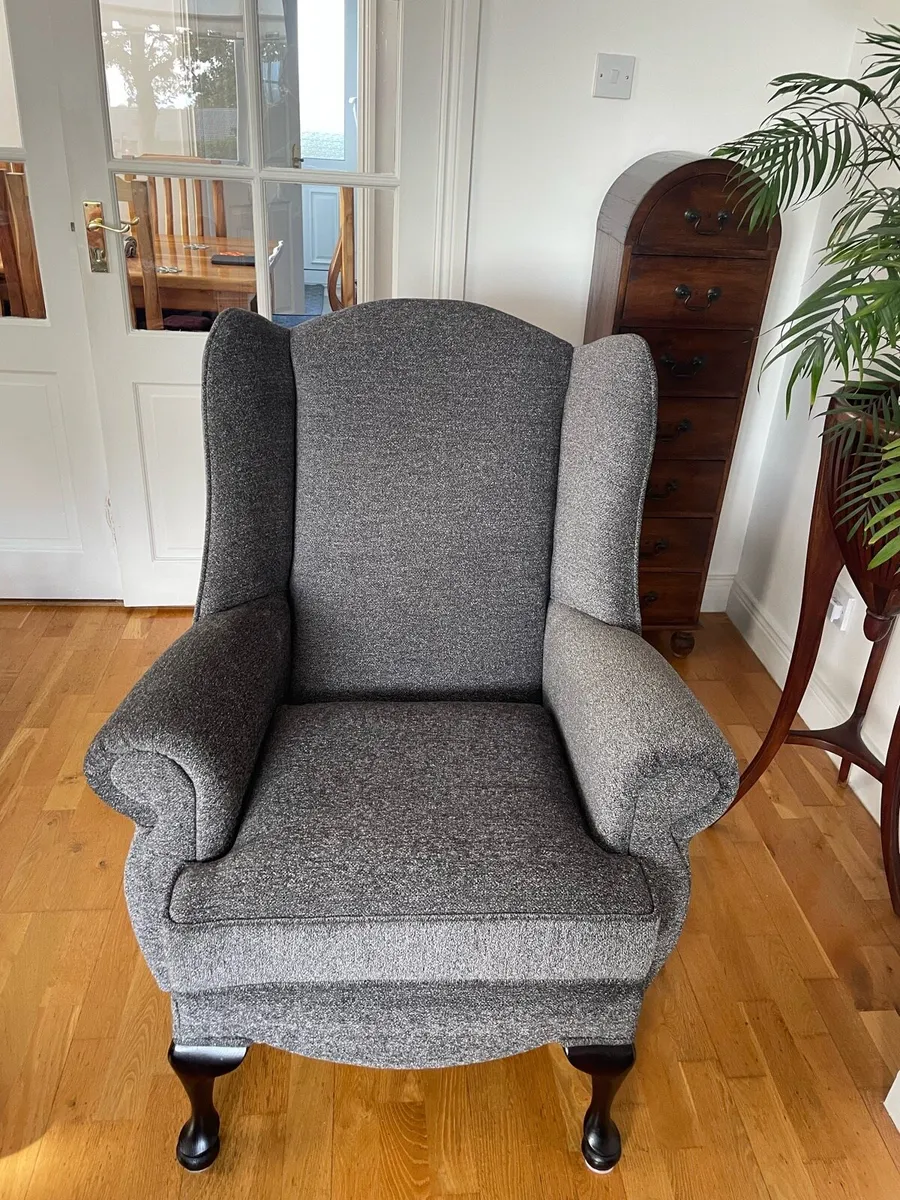 Two new Queen Anne wingback chairs - Image 2