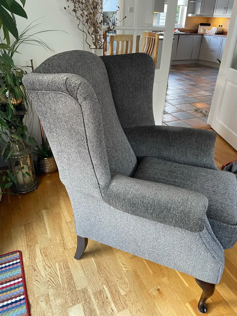 Two new Queen Anne wingback chairs - Image 4