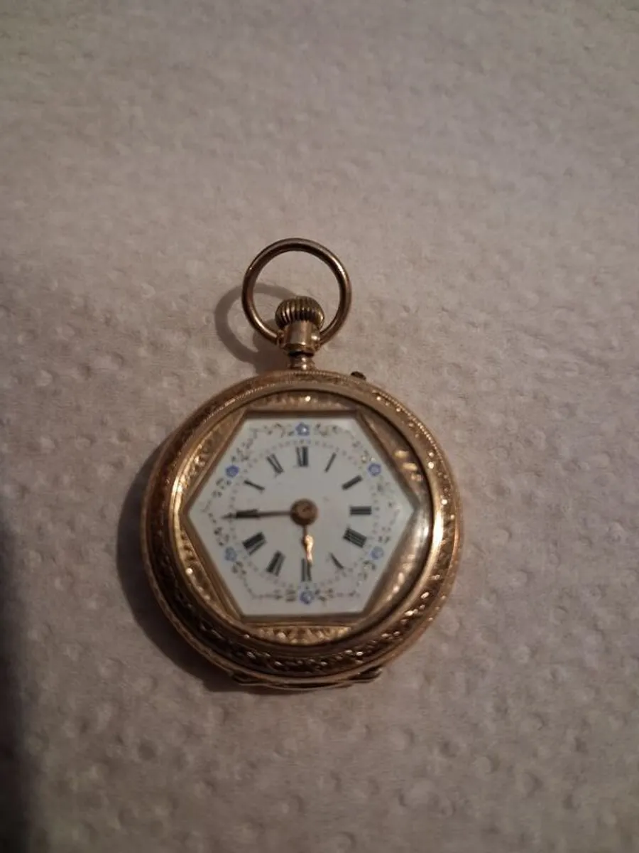gold pocket watch - Image 2
