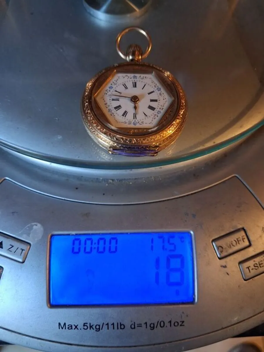 gold pocket watch - Image 3