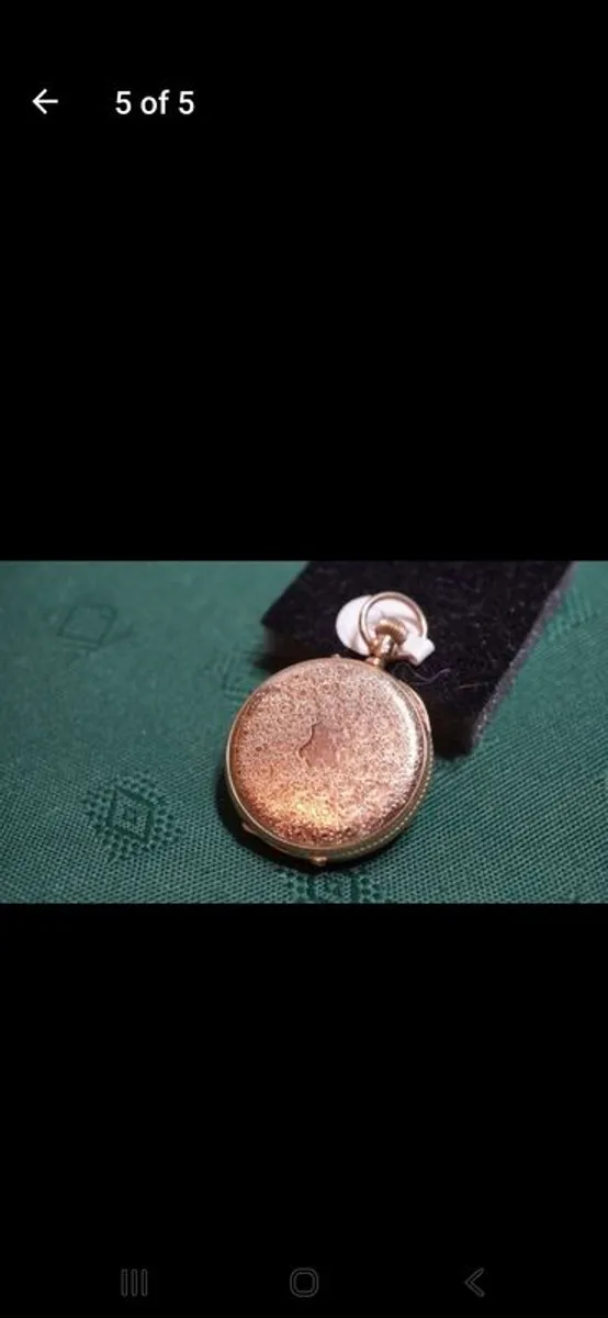 gold pocket watch - Image 4