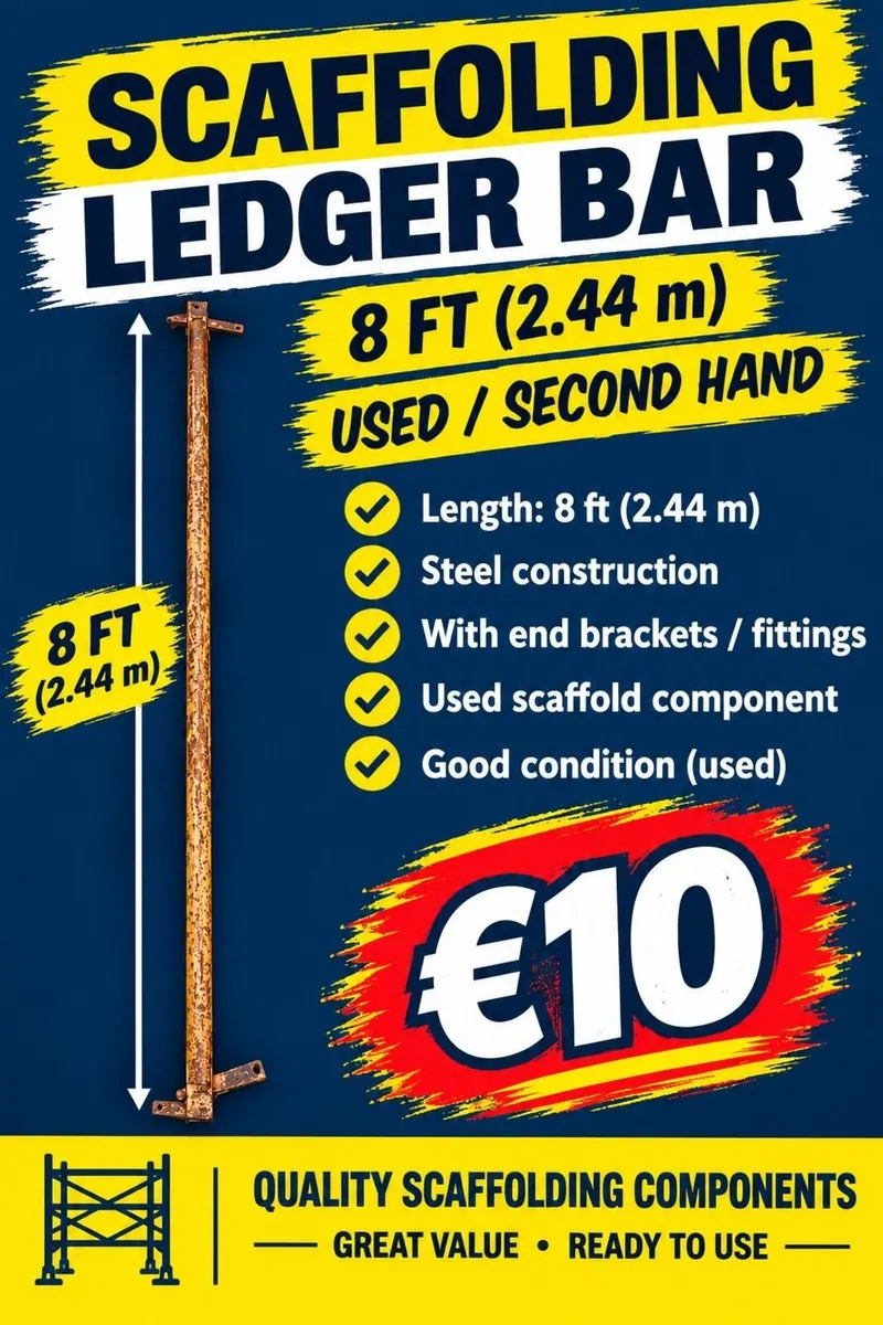 8ft Scaffolding Ledger Bar