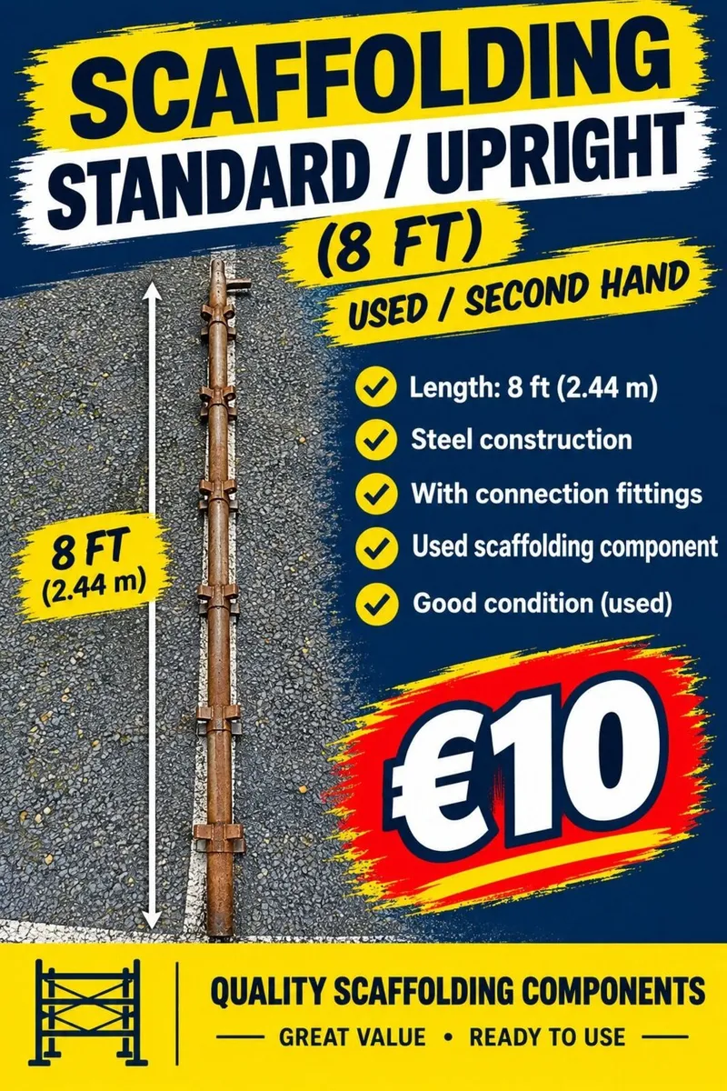 8ft Scaffolding Standard / Upright