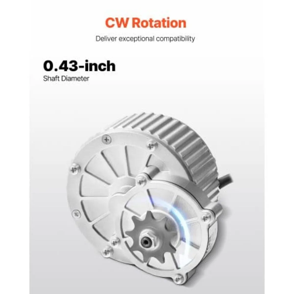 450W Electric Brushed DC Motor Kit - 36V 3000rpm M - Image 3