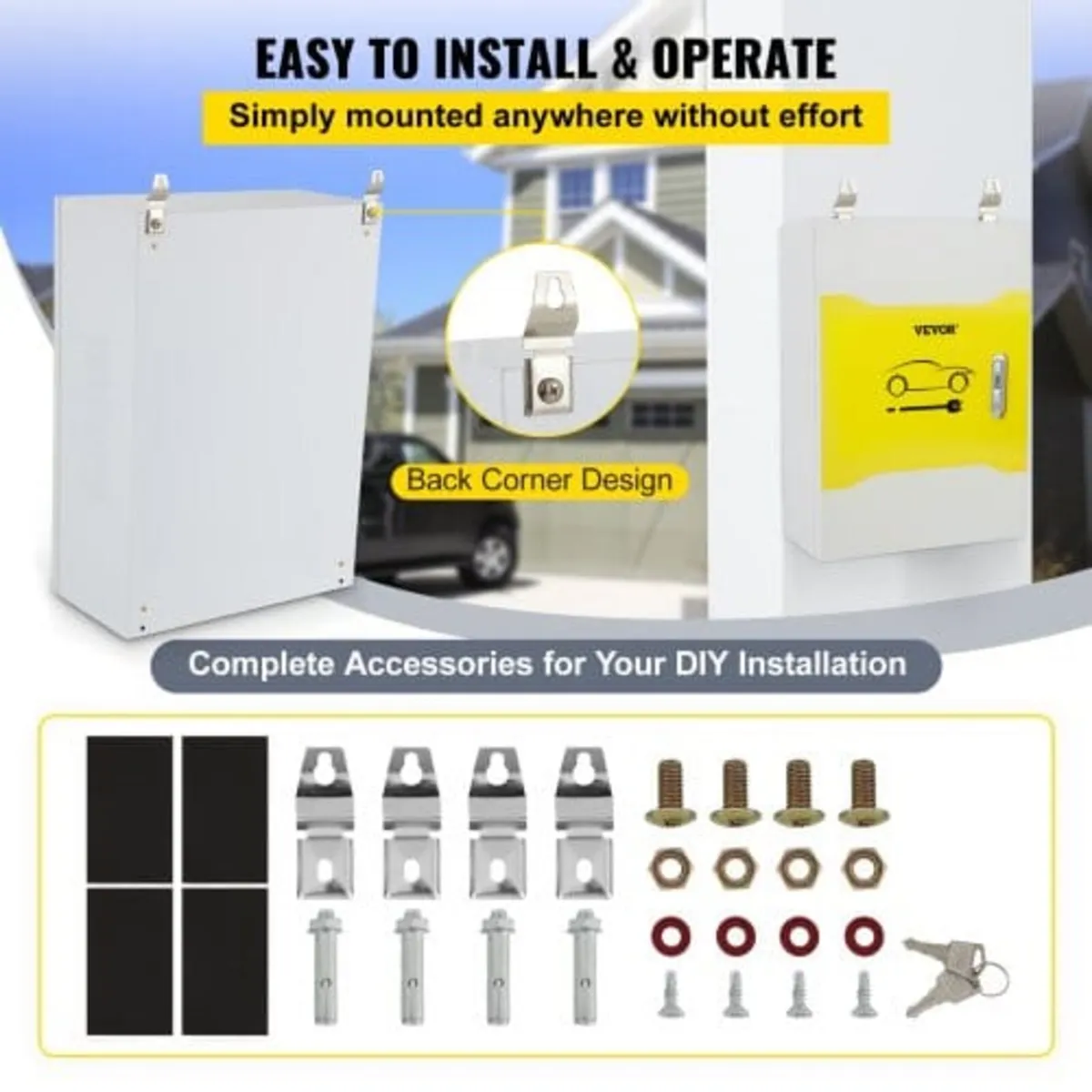 Tesla Charger Station Box, 70x50x25cm, Outdoor Cab - Image 3