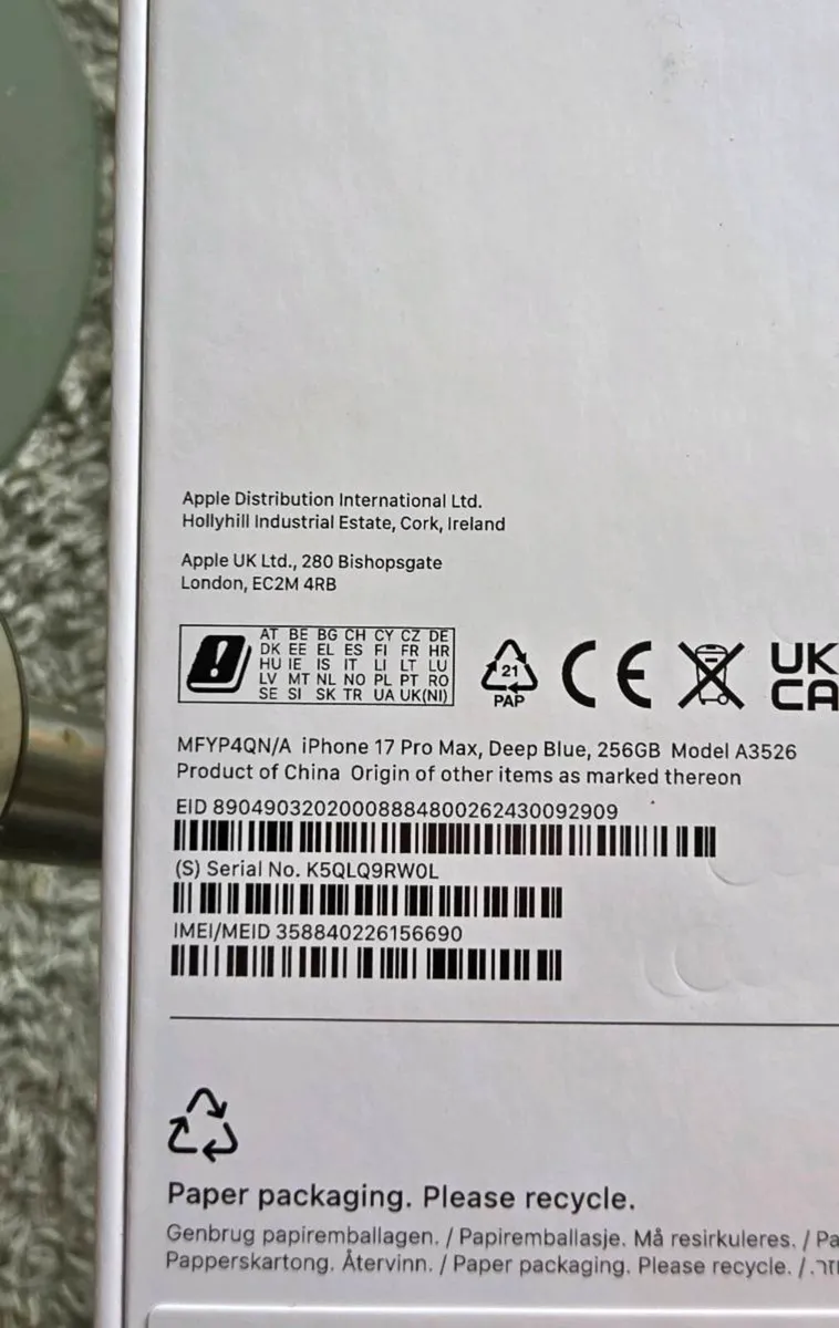 Apple Iphone 17 Pro Max 256GB IRISH - Image 2