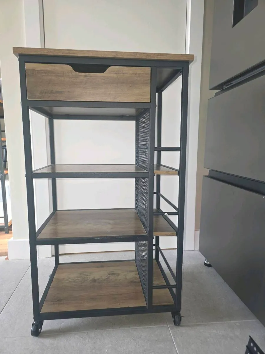 Kitchen shelf unit on wheels - Image 1