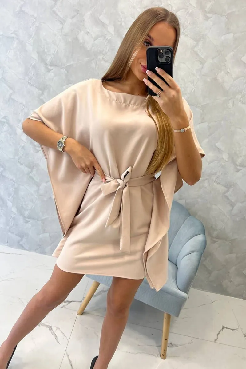 Dress batwings Oversize beige Xs-XL - Image 4