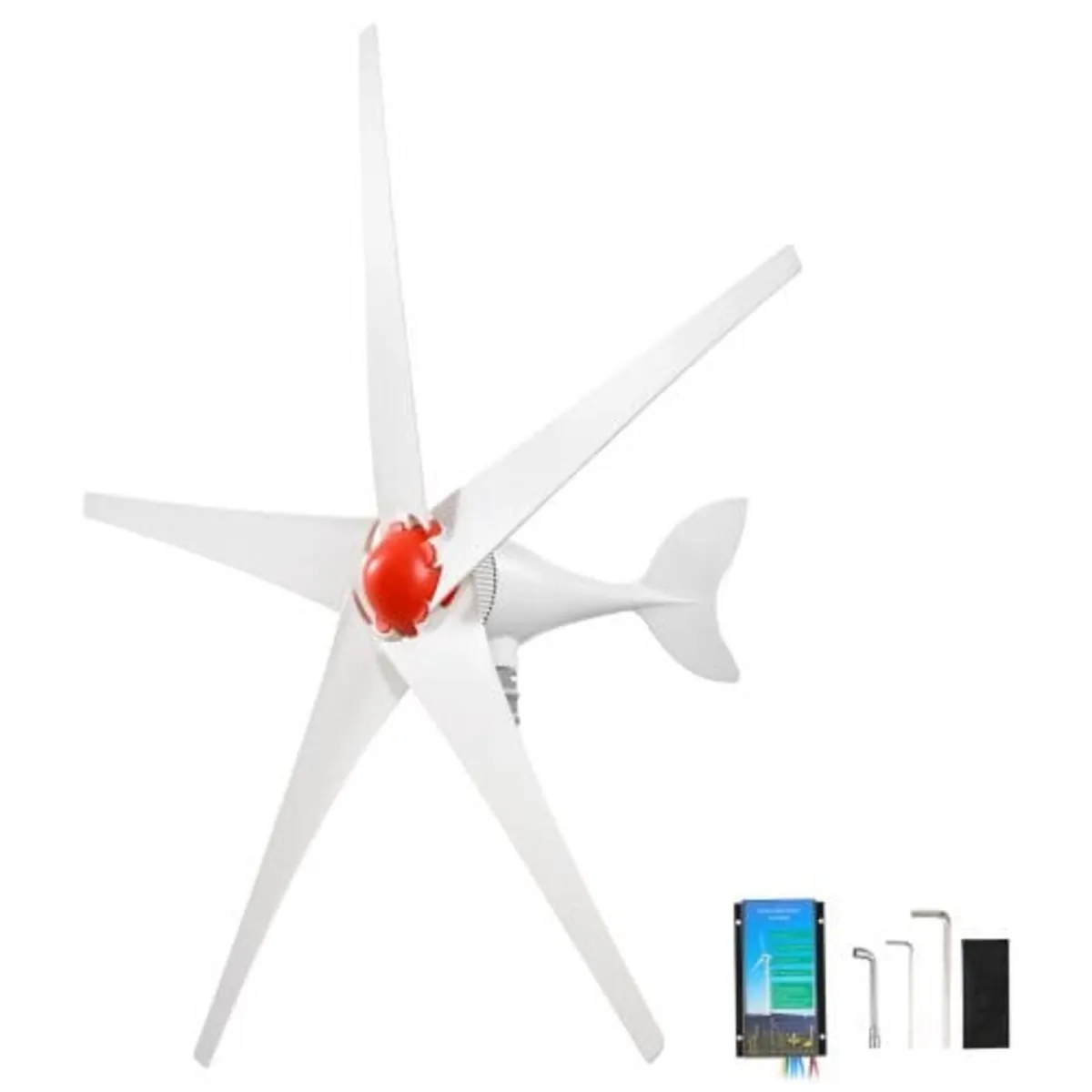800W 12V Wind Turbine Generator, 5-Blade Wind Turb - Image 1