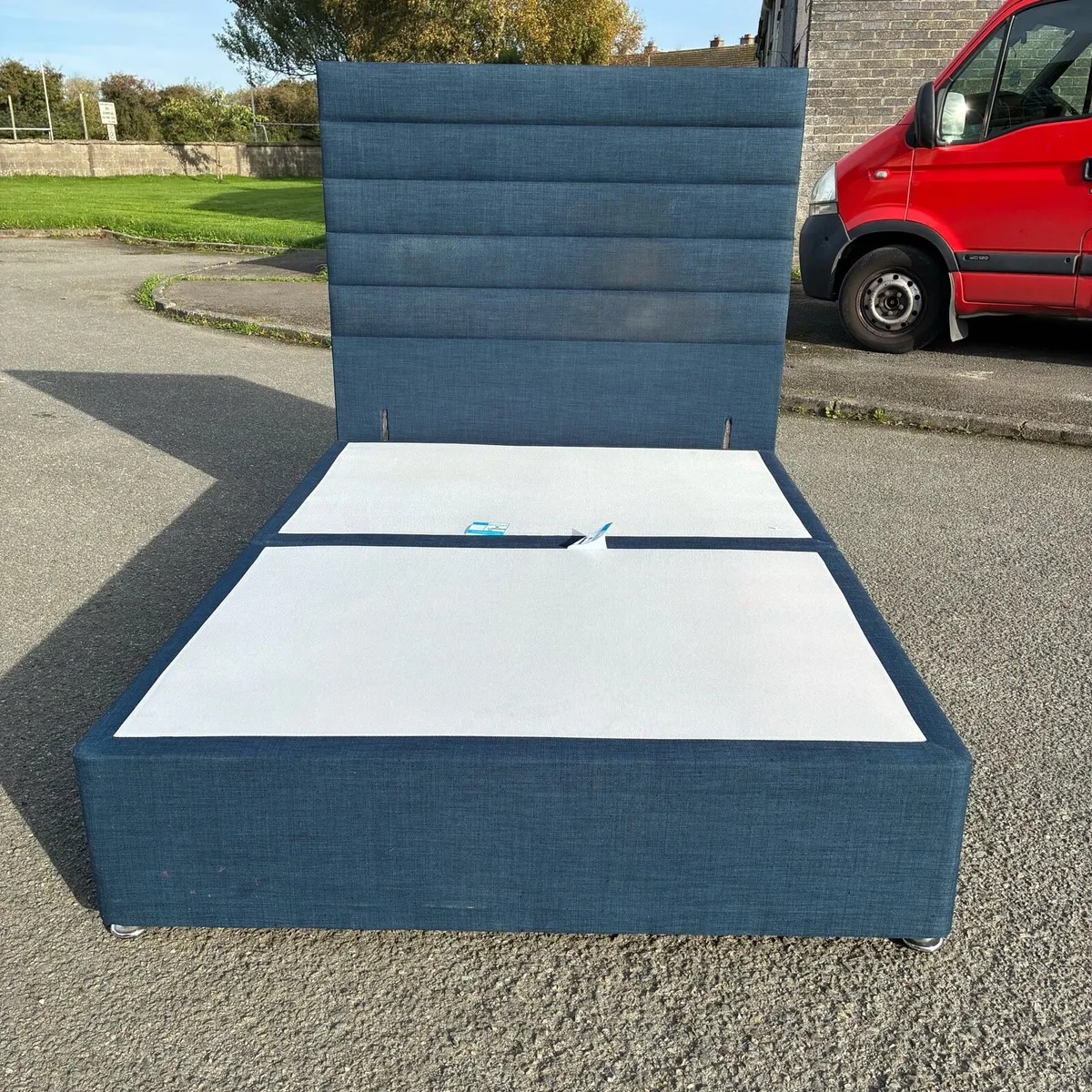 Double bed base & Tall Headboard - Image 1