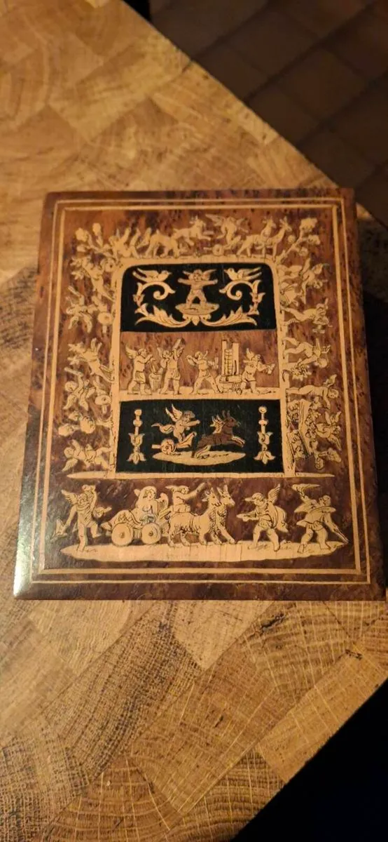 Antique Inlaid Box - Image 1