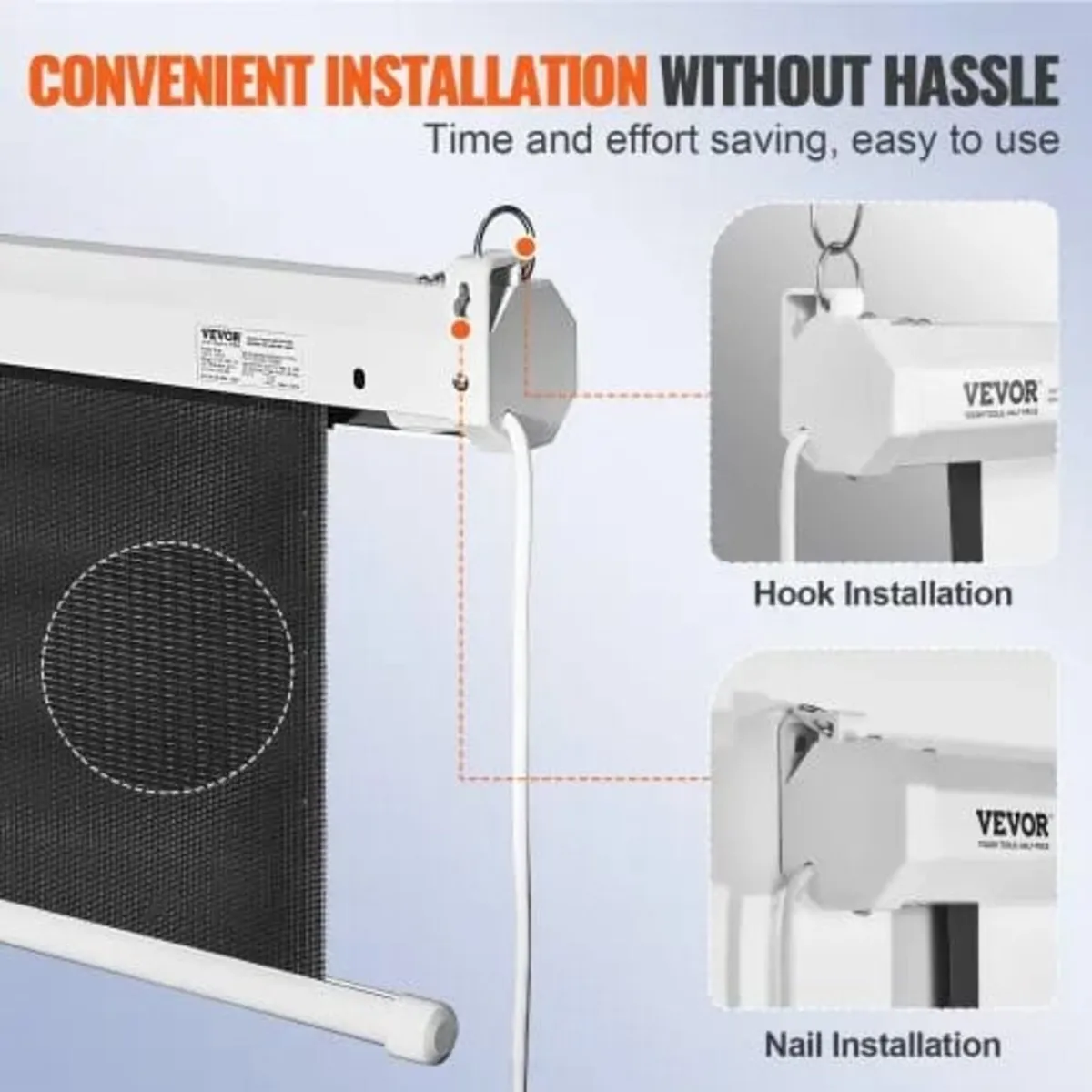 Motorized Projector Screen, 100 inch 16:9 4K 1080 - Image 3