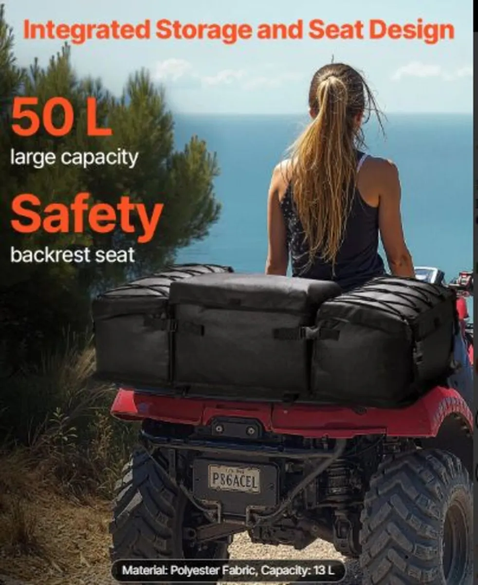 ATV Rear Storage Bag, 50L ATV Rear Cargo Bag - Image 3