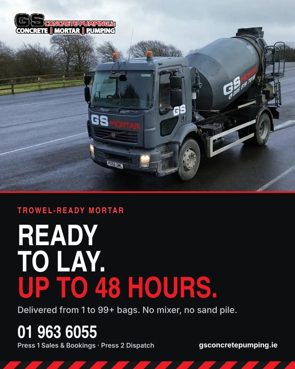 Trowel ready mortar delivered – by the bag or bin - Image 1